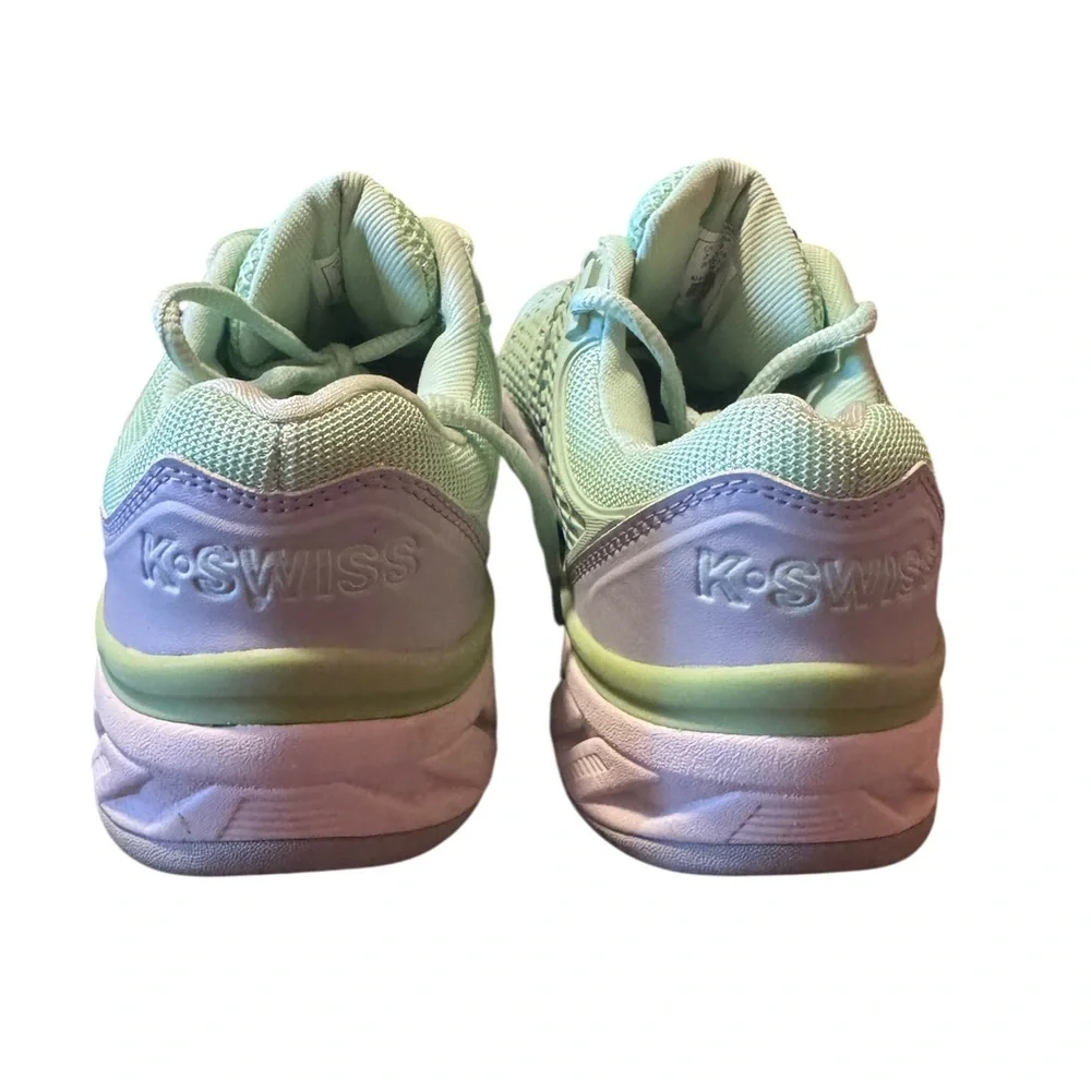 K-Swiss Women’s Court Shoes Green Grey Non Marking Indoor SZ 9 - Picture 10 of 16